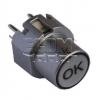 Tlačítko spínací KS01BLV-3-108, 35 V DC / 10 mA, LED zelená, DIP