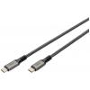 Digitus Kabel USB-C USB 4.0 USB-C ® zástrčka 1.00 m černá stínění pletivem, stíněný, odolné proti roztržení, kulatý, 8K UHD DB-300443-010-S Digitus Kabel USB-C USB 4.0 USB-C ® zástrčka 1.00 m černá stínění pletivem, stíněný, odolné proti roztržení, kulatý, 8K UHD DB-300443-010-S