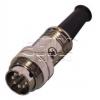 Vidlice DIN C8020-07MVB000L, 7 kontaktů, na kabel