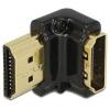 Delock 65662 HDMI adaptér [1x HDMI zásuvka - 1x HDMI zástrčka] černá 0 mm