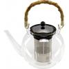 bodum ASSAM BAMBOO 1 Liter čajovar transparentní, černá, bambusová