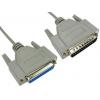RS PRO Sériový kabel, A: Vnější délka 1 m, A: D-sub 25kolíkový, B: Vnitřní, B: D-sub 25kolíkový, Polyvinylchlorid