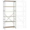 Manuflex RM2173 základní modul regálu oddělení , (š x v x h) 97 x 2.5 x 80 cm, ocel, dřevěná podlaha, pozinkovaná