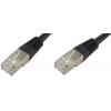 econ connect F6TP1SW RJ45 síťové kabely, propojovací kabely CAT 6 S/FTP 1.00 m černá párové stínění 1 ks