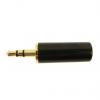 RS PRO Zástrčka, Kabel, Konektor stereo Vnější, 3.5 mm 3 1A barva Černá, orientace těla: Rovný, materiál kontaktu: