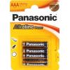Baterie Panasonic Power AAA/R03, 1,5 V, alkalické, 4 ks, blistr