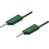 Hirschmann Test & Measurement MLN 200/2,5 GN měřicí kabel lamelová zástrčka 4 mm lamelová zástrčka 4 mm 2.00 m zelená 1 ks