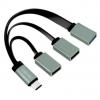 LogiLink UA0315 USB Hub 3 porty USB-A USB 3.1 Gen1 5 GBit/s s konektorem USB C černá, šedá UA0315