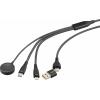 Renkforce Nabíjecí kabel USB USB 2.0 USB-A zástrčka, USB-C ® zástrčka, Apple Lightning konektor, USB-C ® zástrčka, Magnetický konektor 1.20 m černá látkový Renkforce Nabíjecí kabel USB USB 2.0 USB-A zástrčka, USB-C ® zástrčka, Apple Lightning konektor, USB-C ® zástrčka, Magnetický konektor 1.20 m černá látkový