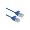 Roline Cat6a Ethernetové kabely, Modrá, Nízko dýmivý bezhalogenový, A: RJ45 3 m Vnější, B: RJ45 Vnější, typ pláště: FTP