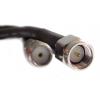 Koaxiální kabel, řada: SMA LLC100A, Černá Polyvinylchlorid, vnější průměr: 2.79 mm OD 3 m 50 Ω Siretta S koncovkou