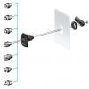 Schneider Electric PanelSeT Accessoires 7 mm Čtyřhranný zámek