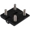Kloubový závěs Výkyvné Patka, Polykarbonát Pevný Upevnění šroubem, délka: 40 mm x 40mm x 5 mm RS PRO Kloubový závěs Výkyvné Patka, Polykarbonát Pevný Upevnění šroubem, délka: 40 mm x 40mm x 5 mm RS PRO