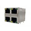 Amphenol Communications Solutions Konektor RJ45, řada: RJSGE4 Vnitřní Cat5e, počet cest: 8, Pravý úhel, Montáž na plošný