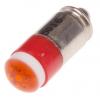 RS PRO Kontrolka barva světla Červená, objímka žárovky: Miniaturní drážka vícečipový, průměr: 6 mm, 12V dc