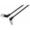 Renkforce RF-6071546 RJ45 síťové kabely, propojovací kabely CAT 6A F/UTP 0.50 m černá Zásuvné kontakty otočné o 360°, Zahnutý kabelový vývod 1 ks Renkforce RF-6071546 RJ45 síťové kabely, propojovací kabely CAT 6A F/UTP 0.50 m černá Zásuvné kontakty otočné o 360°, Zahnutý kabelový vývod 1 ks