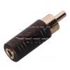 Adaptér jack 3,5 mm zásuvka mono – cinch vidlice AC-008 Adaptér jack 3,5 mm zásuvka mono – cinch vidlice AC-008
