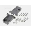 Kryt na konektor D-SUB 9 pin DS1045-09AP1S1-A, ABS, šedý