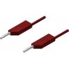 Hirschmann Test & Measurement MLN 200/2,5 RT měřicí kabel lamelová zástrčka 4 mm lamelová zástrčka 4 mm 2.00 m červená 1 ks
