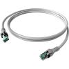 Easylan CPP1OAAAAA0010 RJ45 síťové kabely, propojovací kabely CAT 6A S/FTP 1.00 m šedá dvoužilový stíněný, bez halogenů, samozhášecí 1 ks Easylan CPP1OAAAAA0010 RJ45 síťové kabely, propojovací kabely CAT 6A S/FTP 1.00 m šedá dvoužilový stíněný, bez halogenů, samozhášecí 1 ks