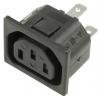 Bulgin Konektor IEC C13, orientace těla: Rovný, Zacvakávací montáž Vnější, 250 V 10A Bulgin Konektor IEC C13, orientace těla: Rovný, Zacvakávací montáž Vnější, 250 V 10A