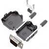 encitech DPPK09-BK-DMP-K 6355-0054-01 sada D-SUB kolíkové lišty 180 ° Pólů: 9 pájecí kalíšek 1 sada