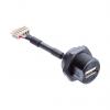 Amphenol Industrial Konektor USB, řada: UA Vnější, počet portů: 1portový, orientace těla: Horizontální USB typu A, Amphenol Industrial Konektor USB, řada: UA Vnější, počet portů: 1portový, orientace těla: Horizontální USB typu A,