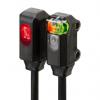 Omron Fotoelektrický snímač, řada: E3T Červená LED Blok, výstup: NPN Jednocestný IP67 Omron Fotoelektrický snímač, řada: E3T Červená LED Blok, výstup: NPN Jednocestný IP67