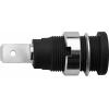Schützinger DI SEB 7080 Ni / SW bezpečnostní vestavná zásuvka 4 mm černá 1 ks