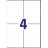 Avery-Zweckform 3483 univerzální etikety 105 x 148 mm papír bílá 400 ks trvalé inkoustová tiskárna, laserová tiskárna, barevná laserová tiskárna, kopírka,