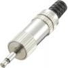 TRU COMPONENTS 719013 jack konektor 2.5 mm zástrčka, rovná Pólů: 2 mono stříbrná 1 ks