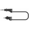 Electro PJP 2117-CD1-50N měřicí kabel banánková zástrčka banánková zástrčka 50 cm černá 1 ks Electro PJP 2117-CD1-50N měřicí kabel banánková zástrčka banánková zástrčka 50 cm černá 1 ks