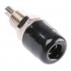 Schutzinger Zásuvka na banánky, 4 mm, 60V, 32A, Černá, Vnitřní Pájecí, materiál kontaktu: Mosaz, délka: 23 mm, pokovení Schutzinger Zásuvka na banánky, 4 mm, 60V, 32A, Černá, Vnitřní Pájecí, materiál kontaktu: Mosaz, délka: 23 mm, pokovení
