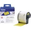 Brother Brother DK44605 - Entfernbarer Klebstoff - Gelb - Rolle (6,2 cm x 30,5 m) etikety v roli 62 mm x 30.48 m papír žlutá 1 ks přemístitelné DK44605