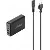 Hama USB nabíjecí hub, GaN, USB-C® zástrčka, 65.00 W, Dodávka energie, černá
