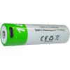 Li-Ion akumulátor ICR18650 3,7 V / 2000 mAh, USB-C, TINKO Li-Ion akumulátor ICR18650 3,7 V / 2000 mAh, USB-C, TINKO