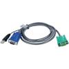 Aten Kabel KVM Vnější, A: SPHD, B: USB typu A Vnější 1.8 m, Černá
