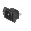 Schurter Konektor IEC C18, orientace těla: Rovný, Panel, 250V 10A Schurter Konektor IEC C18, orientace těla: Rovný, Panel, 250V 10A