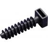 TRU COMPONENTS TC-CHR6203 držák kabelu 1593021 Průměr kabelového svazku (rozsah) 10 mm (max) lamelová patka černá 1 ks