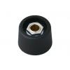 Knoflík potenciometru Černá 23 mm Průměr knoflíku 6.35 mm hřídel OKW A3123639 Kulatý hřídel Knoflík potenciometru Černá 23 mm Průměr knoflíku 6.35 mm hřídel OKW A3123639 Kulatý hřídel