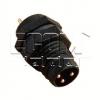 Průmyslová vidlice M8, 3 piny, 5 A / 60 V, IP67, černá Průmyslová vidlice M8, 3 piny, 5 A / 60 V, IP67, černá
