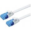 Value 21.99.2060 RJ45 síťové kabely, propojovací kabely CAT 6A U/UTP 0.50 m bílá nestíněný, plochý, pozlacené kontakty 1 ks Value 21.99.2060 RJ45 síťové kabely, propojovací kabely CAT 6A U/UTP 0.50 m bílá nestíněný, plochý, pozlacené kontakty 1 ks