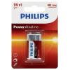 Philips Power 6LR61 baterie 9 V alkalicko-manganová 9 V 1 ks Philips Power 6LR61 baterie 9 V alkalicko-manganová 9 V 1 ks