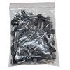 Kabelová dutinka TE1,5-12 pro dva kabely 1,5 mm², černá, 100 ks