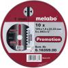 Metabo 616359000 řezný kotouč rovný 125 mm 10 ks ocel, nerezová ocel