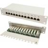 LogiLink NP0041 12 portů síťový patch panel 254 mm (10) CAT 6 1 U pistolová šedá osazený