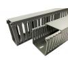 Kabelové rozdvojky, řada: Wiring Duct Polyvinylchlorid Otevřeno barva Šedá 25mm x 50 mm x 1 m RS PRO