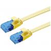 Value 21.99.2030 RJ45 síťové kabely, propojovací kabely CAT 6A U/UTP 0.50 m žlutá nestíněný, plochý, pozlacené kontakty 1 ks Value 21.99.2030 RJ45 síťové kabely, propojovací kabely CAT 6A U/UTP 0.50 m žlutá nestíněný, plochý, pozlacené kontakty 1 ks