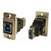 RS PRO Konektor USB, řada: FT Zásuvka/zásuvka, počet portů: 2portový, orientace těla: Rovný USB typu B na A, Panel USB RS PRO Konektor USB, řada: FT Zásuvka/zásuvka, počet portů: 2portový, orientace těla: Rovný USB typu B na A, Panel USB