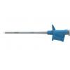 Electro PJP Krokosvorka, velikost zásuvky: 4 mm, Modrá 6A, 1kV, délka: 162 mm, materiál kontaktu: Ocel
